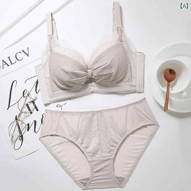 レディース 下着 貧乳 プッシュアップ 調整 プッシュアップ 補助 胸 垂れ防止 厚手 ブラジャー 魅惑 セクシー セット