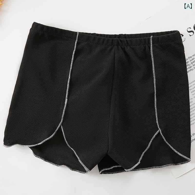 レディース 下着 インナー 通気性 快適が 薄く 露出 防止 丸まりにくい パンツ 黒 魅惑 レギンス 屋外着