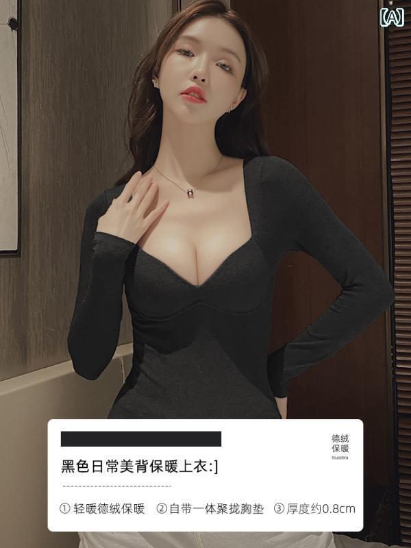 下着 レディース 冬 胸パッド サーマル 37度 一定 温度 自己 加熱 ボトム 起毛 厚手 ローネック トップスス