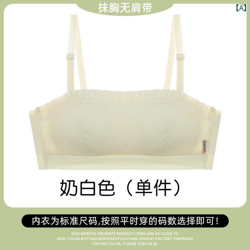 下着 レディース 夏 薄手 涼しい 貧乳 ガーリー 風 ふち 胸 縮小 垂れ 防止 夏 バンドゥ ブラ