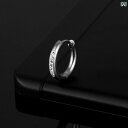 アクセサリー メンズ レディース カップル 夫婦 お揃い ペア チタン鋼 ステンレス ラウンド ワイヤーコイル イヤリング ジュエリー 湾曲 光沢 マッド イヤ...