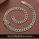 メンズ アクセサリー S925 スターリングシルバー タイガーヘッド キューバ ネックレス レトロ 個 トレンド ゆったり ロング 彼氏へ バレンタ デー プレ...