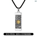 アクセサリー メンズ レディース カップル 夫婦 お揃い ペア S925 スターリングシルバー タイム ハーモニカ ペンダント ネックレス ストラップ 中国 ギ...