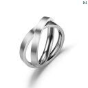 リング メンズ レディース 婚約 結婚 指輪 ペア アクセサリー 指輪 ダブル ターニング チタン鋼 ステンレス 韓国 ジュエリー