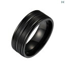 アクセサリー メンズ レディース カップル 夫婦 お揃い ペア 8 ステンレス つや消 リング シンプル ジュエリー ハンド ジュエリー