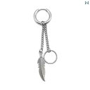メンズ アクセサリー タッセル チェーン イヤリング ピアス し イヤリング リーフ イヤリング