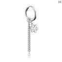 アクセサリー メンズ レディース カップル 夫婦 お揃い ペア スノーフレーク イヤリング チタン鋼ノー ピアス イヤリング 韓国 イヤリング タッセル チェー...