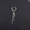 アクセサリー メンズ レディース カップル 夫婦 お揃い ペア ロング タッセル イヤリング ストリート ヒップ ホップ イヤー クリップ レデー スクール