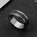 リング メンズ レディース 婚約 結婚 指輪 ペア アクセサリー 指輪 クロスボーダー エキゾチック ステンレス ジュエリー 腐食 油 紙 柄 不規則 回転可能...