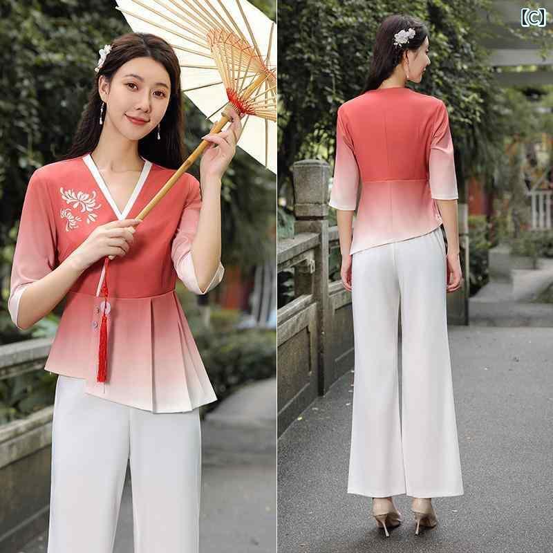 エステ ユニフォーム レディース 制服 サロン おしゃれ ユニフォーム チャイナ風 ズボン スーツ 夏 ショップ スリム オーバー オール