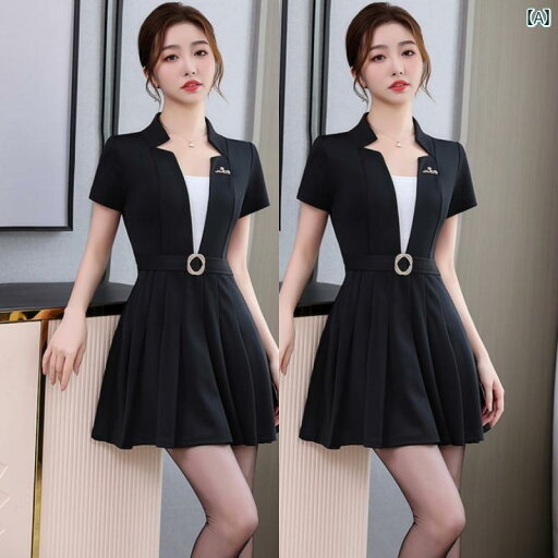 キャバ ドレス セクシー ミニスカート マッサージ セラピスト ユニフォーム 制服 スパ 魅惑 ウエスト スリム 黒白 チャイナ フットバス キャバ ドレス セクシー ミニスカート マッサージ セラピスト ユニフォーム 制服 スパ 魅惑 ウエスト スリム 黒白 チャイナ フットバス