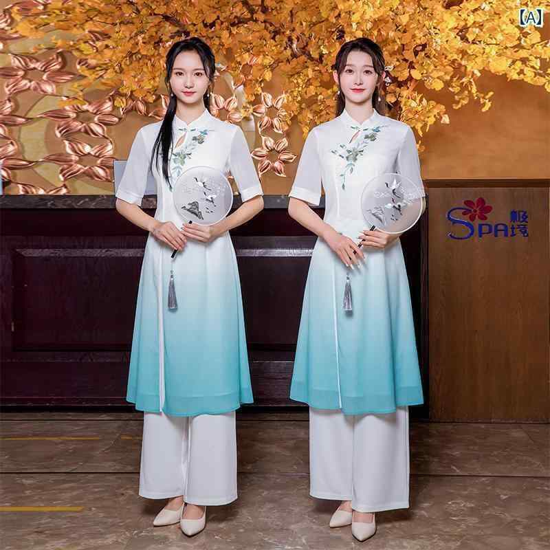 エステ ユニフォーム レディース 制服 サロン おしゃれ 春夏 ユニフォーム フロント デスク スパ ドレス スーツ