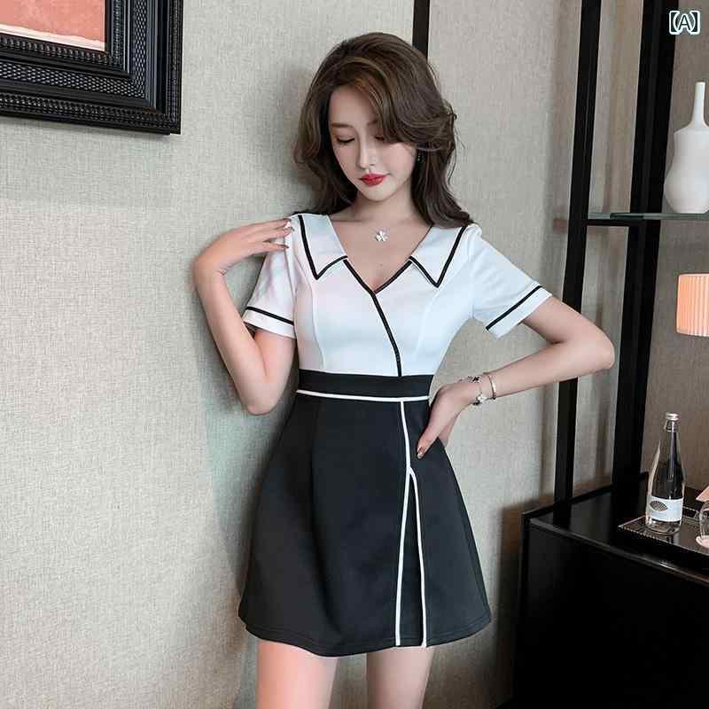 キャバ ドレス セクシー ミニスカート マッサージ セラピスト ユニフォーム 制服 スパ エステ クリニック セット 健康 スパ 服