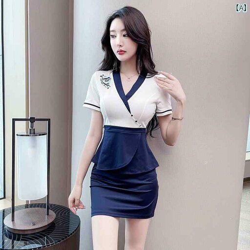 キャバ ドレス セクシー ミニスカート マッサージ セラピスト ユニフォーム 制服 スパ セット 健康 センター 足 湯 サウナ ソフト スパ キャバ ドレス セクシー ミニスカート マッサージ セラピスト ユニフォーム 制服 スパ セット 健康 センター 足 湯 サウナ ソフト スパ