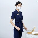 エステ ユニフォーム 制服 サロン スパ マッサージ リラクゼーション エステシャン セラピスト 夏 美容室 レディース 半袖 健康 美容師 フットバス ペデキュア 服