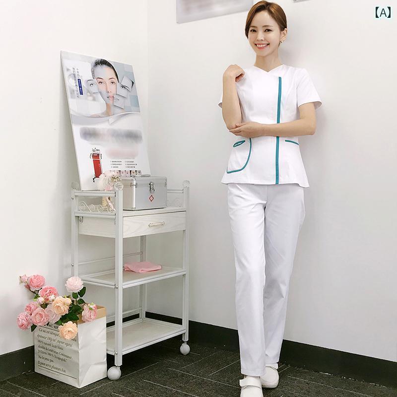 ナース ユニフォーム 制服 クリニック レディース 韓国 歯科 医 産後 クラブ 整形 手術 美容 手洗い 服 パンツ