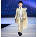 舞台衣装 男の子 キッズ 子供 ハロウィン コスプレ 発表会 正装 ボーイズ シャンパン非対称 スーツ ウィンドブレーカー ドレス スーツ 子供 英国 ホスト コスチューム