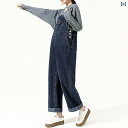 マタニティ ウェア 妊婦 デニム オーバー オール 春秋 ゆったり ストレート パンツ 大きいサイズ ズボン 春 物 スーツ