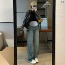マタニティ ズボン パンツ ウェア 妊婦 春春秋 プチ レギンス ゆったり ストレート ワイド ジーンズ 春 物
