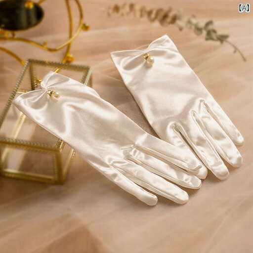 ブライダル アクセサリー ウェディング パーティー 結婚式 花嫁 婦 小物 グローブ ドレス ホワイトサテン レトロ レース パール 誕生日 ステージ パフォーマンス 小道具 ブライダル アクセサリー ウェディング パーティー 結婚式 花嫁 婦 小物 グローブ ドレス ホワイトサテン レトロ レース パール 誕生日 ステージ パフォーマンス 小道具