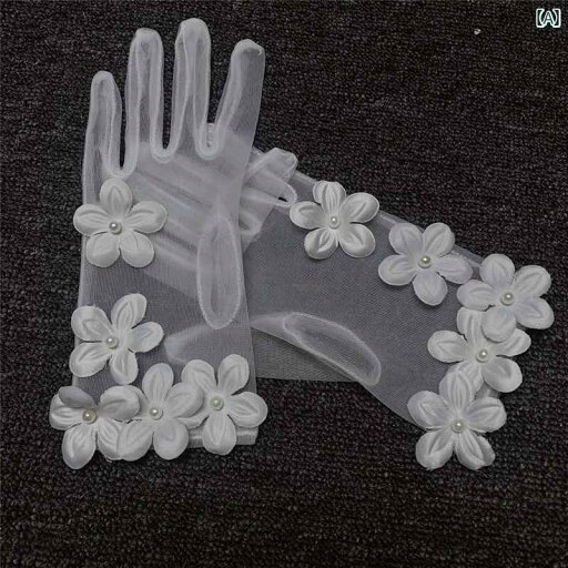 ブライダル アクセサリー ウェディング パーティー 結婚式 花嫁 婦 小物 白 メッシュ ドレス 手袋 花 韓国 ショート ドレス 写真 手袋 ブライダル アクセサリー ウェディング パーティー 結婚式 花嫁 婦 小物 白 メッシュ ドレス 手袋 花 韓国 ショート ドレス 写真 手袋
