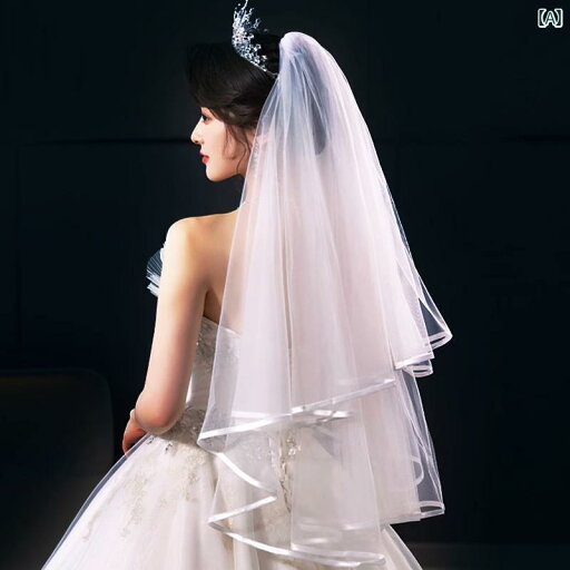 ブライダル アクセサリー ウェディング パーティー 結婚式 花嫁 婦 小物 メイン ドレス ベール ロング テール フロア レングス 簡易 撮影 ステージ 無地 ガーゼ 白 ブライダル アクセサリー ウェディング パーティー 結婚式 花嫁 婦 小物 メイン ドレス ベール ロング テール フロア レングス 簡易 撮影 ステージ 無地 ガーゼ 白
