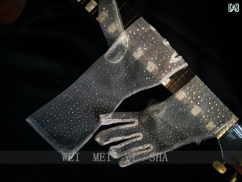 ブライダル アクセサリー ウェディング パーティー 結婚式 花嫁 婦 小物 美しい ハンド ベール グロー..