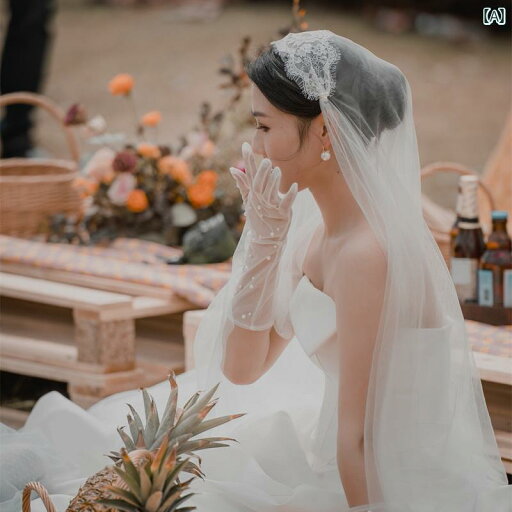 ブライダル アクセサリー ウェディング パーティー 結婚式 花嫁 婦 小物 民族風 レトロ ベール レース ヘッド バンド ショート 二重 写真撮影 ベール 写真 ブライダル アクセサリー ウェディング パーティー 結婚式 花嫁 婦 小物 民族風 レトロ ベール レース ヘッド バンド ショート 二重 写真撮影 ベール 写真