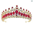ブライダル アクセサリー 小物 ウェディング 結婚式 パーティー 婦 花嫁 舞台 小道具 コスプレ ティアラ 光沢 ラインストーン クラウン 韓国 マルチ カラ...
