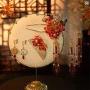 ブライダル アクセサリー 小物 ウェディング 結婚式 パーティー 婦 花嫁 舞台 小道具 コスプレ チャイナ風 ヘア レトロ ヘアピン ヘア コーム シンプル ...