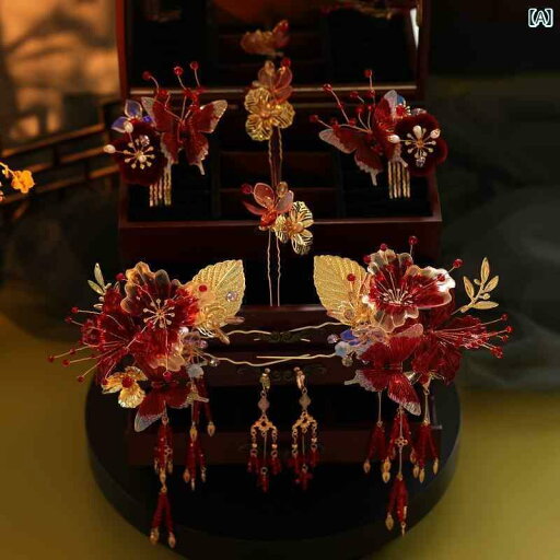 ブライダル アクセサリー 小物 ウェディング 結婚式 パーティー 婦 花嫁 舞台 小道具 コスプレ ヘッド ドレス 中国 アンティーク 起毛 花 蝶 赤 タッセル ヘアピン クラシック 服 ヘア ブライダル アクセサリー 小物 ウェディング 結婚式 パーティー 婦 花嫁 舞台 小道具 コスプレ ヘッド ドレス 中国 アンティーク 起毛 花 蝶 赤 タッセル ヘアピン クラシック 服 ヘア