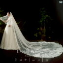 ブライダル アクセサリー 小物 ウェディング 結婚式 パーティー 婦 花嫁 舞台 小道具 コスプレ ドレス ロング ベール ロングテール ベール スーパー フェアリー 写真 ロング ベール