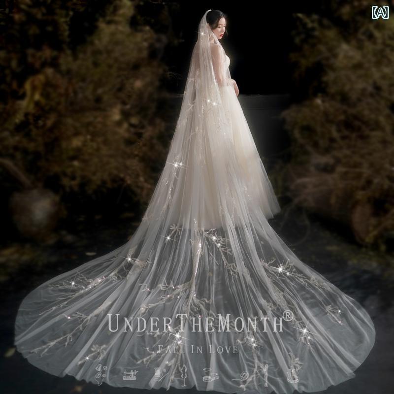 ブライダル アクセサリー 小物 ウェディング 結婚式 パーティー 婦 花嫁 舞台 小道具 コスプレ 恋 ドレス ベール レディース 写真 ロングテール レトロ ...