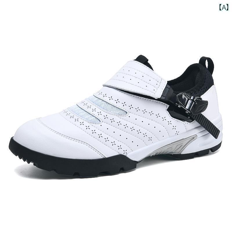 スポーツシューズ メンズ レディース ゴルフ シューズ 防水 バックル 滑りにくい ゴルフ シューズ アウトドア スポーツ シューズ