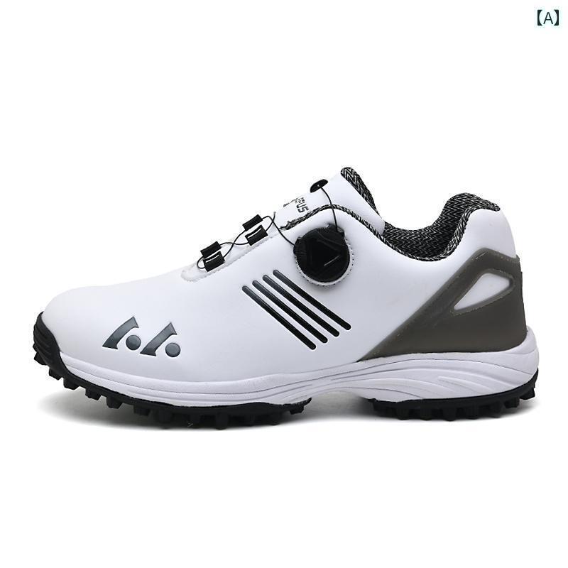 スポーツシューズ メンズ ゴルフ シューズ 防水 滑りにくい レザー ゴルフ シューズ スポーツ レジャー スニーカー