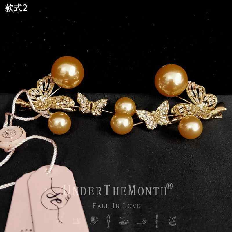 ブライダル アクセサリー 小物 ウェディング 結婚式 パーティー 婦 花嫁 舞台 小道具 コスプレ 韓国 ヘアピン ヘア アクセサリー ハンド ビーズ ライン ...