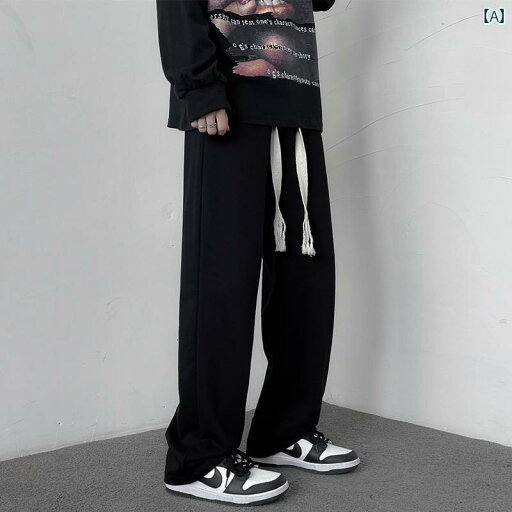 ストレート レッグ 冬 黒 スポーツ パンツ ズボン レディース ストリート パンツ 春秋 カジュアル ストレート レッグ 冬 黒 スポーツ パンツ ズボン レディース ストリート パンツ 春秋 カジュアル