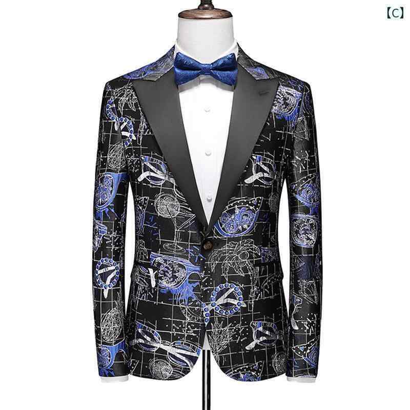 スリム ビジネス ウェデング ジャケット トレンド 大きめサイズ スーツ シングル スーツ 1つ ボタン チェック プリント スーツ アウター