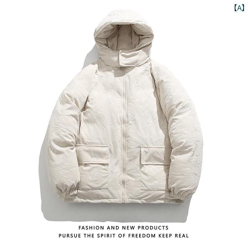 ゆったり 個性 トレンド 厚手 サイズ 暖かい 快適 綿 ジャケット フード 冬 綿 コート