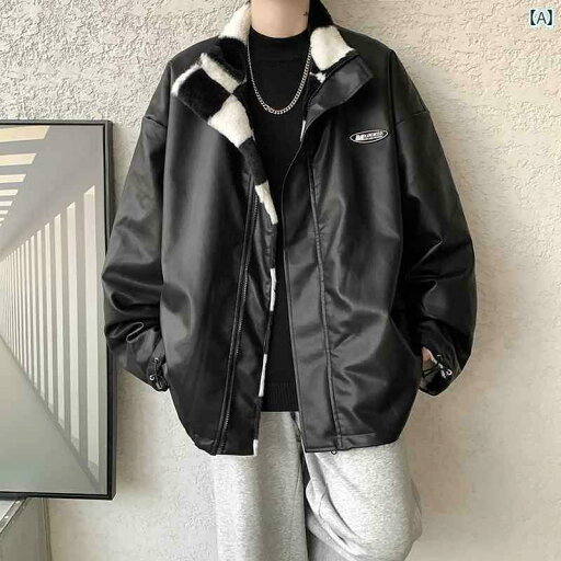 チェック カラー ブロック リバーシブルウール 綿 パッド入り ジャケット 冬 韓国 pu レザー 綿 パッド ジャケット チェック カラー ブロック リバーシブルウール 綿 パッド入り ジャケット 冬 韓国 pu レザー 綿 パッド ジャケット