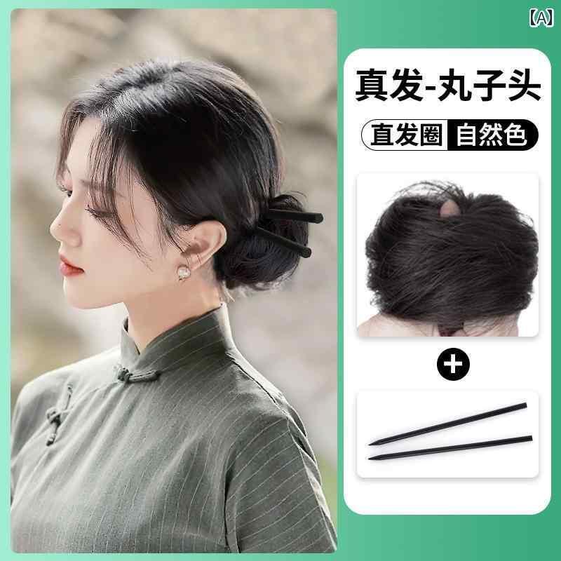 ウィッグ レトロ つけ毛 かつら 舞台 小道具 パフォーマンス コスプレ ボール ヘッド レディース 髪 ふ..