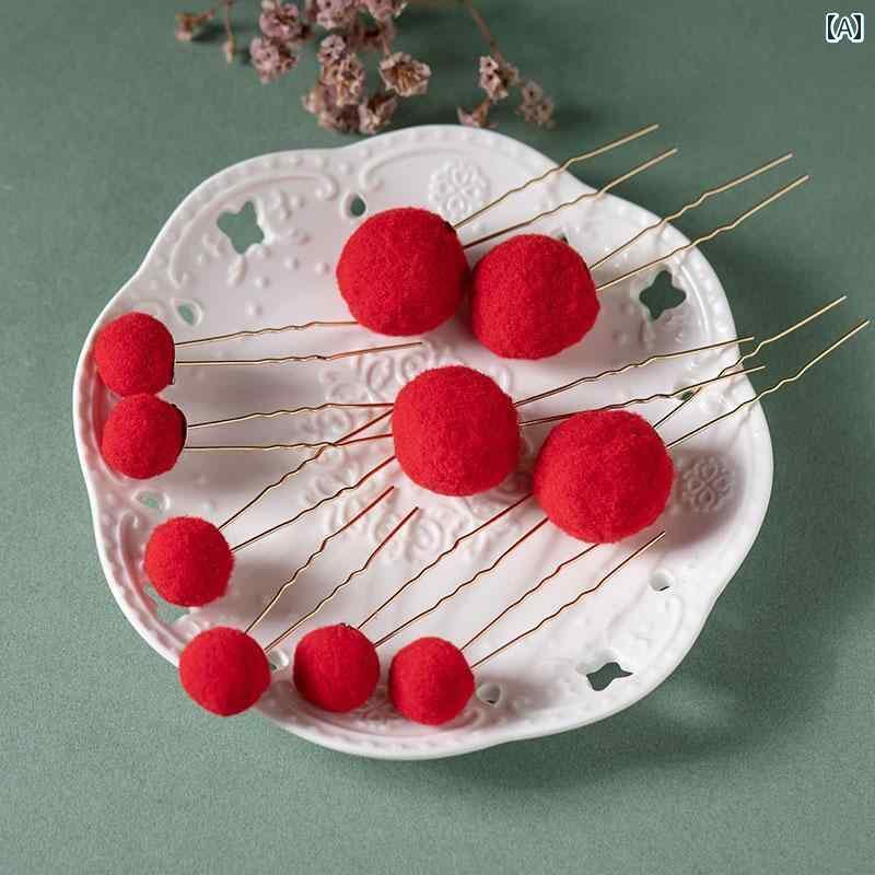 漢服 ヘア アクセサリー レトロ 帽子 レトロ 衣装 アクセサリー ヘアピン トンボ タッセル ステップ シ..