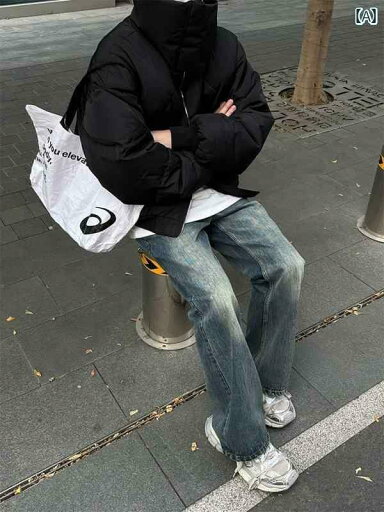 メンズ 男の子 パンツ アメリカン ストリート 秋冬 ブーツ カット ジーンズ ブルー カウ アウト フィット メンズ 男の子 パンツ アメリカン ストリート 秋冬 ブーツ カット ジーンズ ブルー カウ アウト フィット