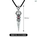 メンズ アクセサリー ヴィンテージ風風 タイ シルバー 金剛 ペンダント ネックレス 925 スターリングシルバー ペンダント 魔法 乳 棒 お守り
