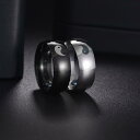 メンズ アクセサリー ジュエリー 8 レーザー 陰陽 魚 ステンレス リング