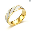 アクセサリー メンズ レディース カップル 夫婦 お揃い ペア 韓国 軽量 涼しい チタン鋼 リング ツイル 18K ゴールド リング グ トレンド テール リ...