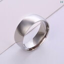 アクセサリー メンズ レディース カップル 夫婦 お揃い ペア ステンレス リングジュエリー チタン鋼 リング 8 光沢 表面 精巧 プレーン リング