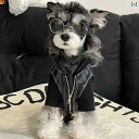ペット 服 秋冬 犬 レザーコート シュナウザー マルチーズ テディ ビションフリーゼ ヨークシャー 柴犬 猫