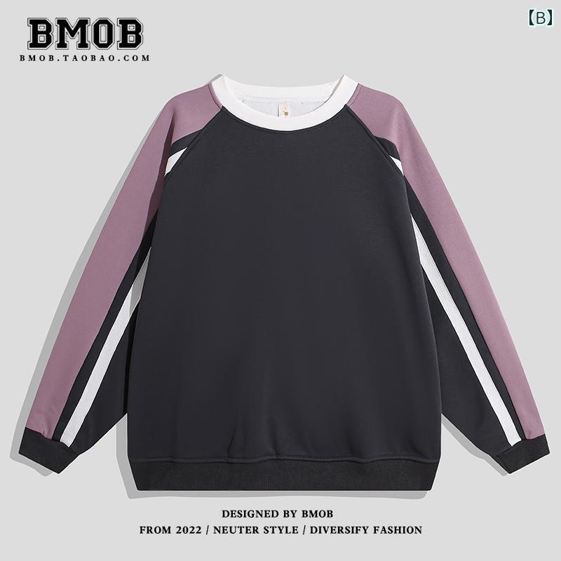 メンズ 春秋 レディース スウェットシャツ カジュアル ラグランスリーブ カップル 長袖 トップスス