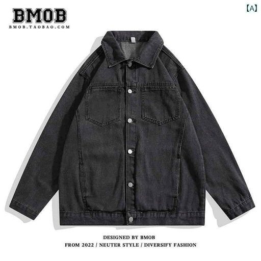 メンズ レトロ ダメージ 加工 デニムジャケット イン アメリカン ストリート カップル ワークジャケット メンズ レトロ ダメージ 加工 デニムジャケット イン アメリカン ストリート カップル ワークジャケット